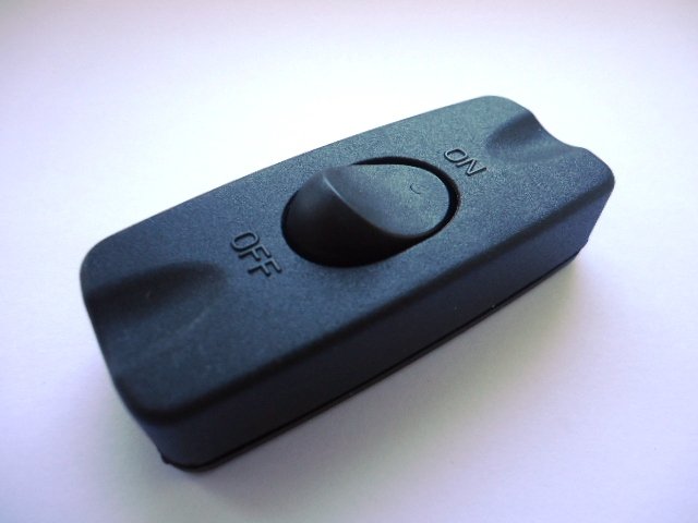 INLINE ON / OFF CORD SWITCH (BLACK) - SaveMyLight