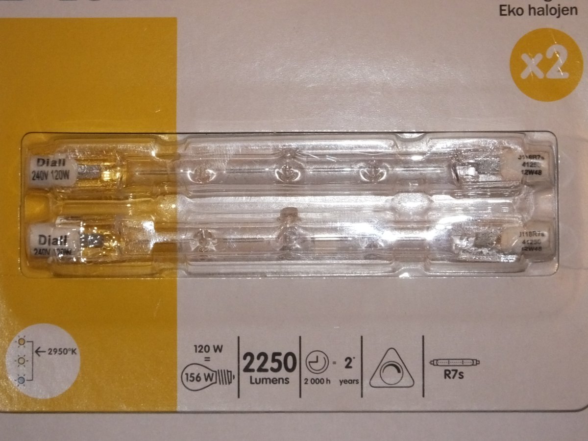 R7 120w 240v HALOGEN LINEAR J118 BULBS SaveMyLight