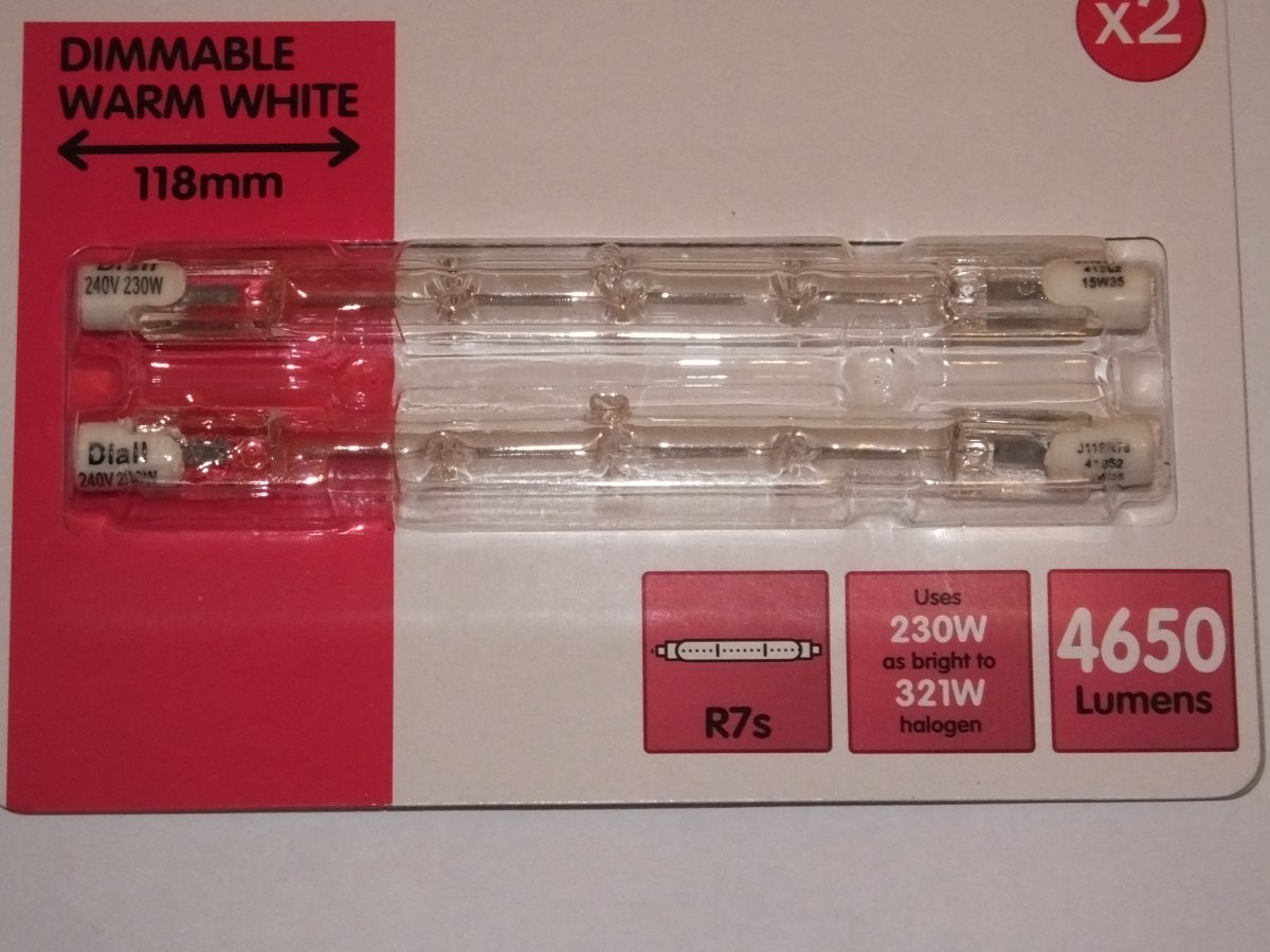 R7 230w 240v HALOGEN LINEAR J118 BULBS SaveMyLight