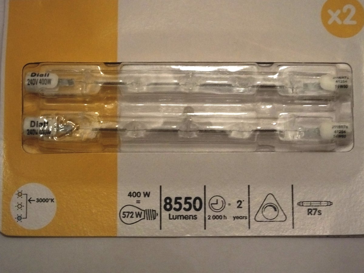 R7 400w 240v HALOGEN LINEAR J118 BULBS SaveMyLight