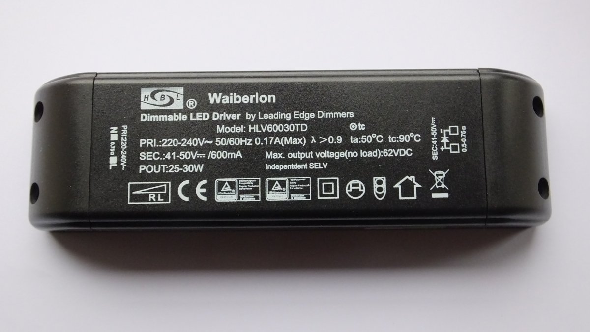 WAIBERLON HLV60030TD DIMMABLE CONSTANT CURRENT LED DRIVER - SaveMyLight