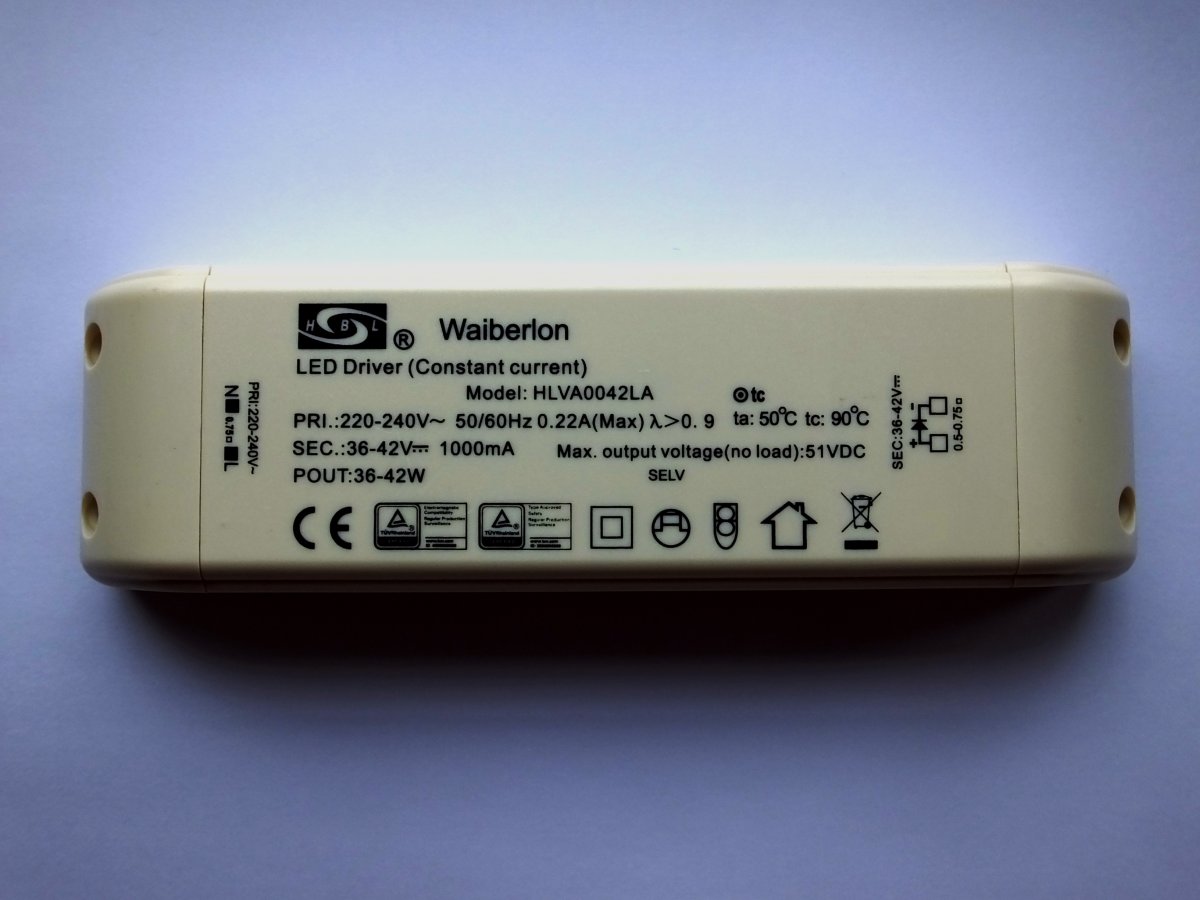 WAIBERLON HLVA0042LA CONSTANT CURRENT LED DRIVER - SaveMyLight