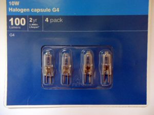 G4 10w 12v HALOGEN CAPSULE BULBS
