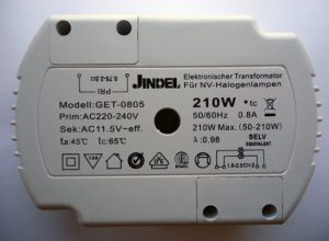 JINDEL GET-0805 210w ELECTRONIC TRANSFORMER (DISCONTINUED)