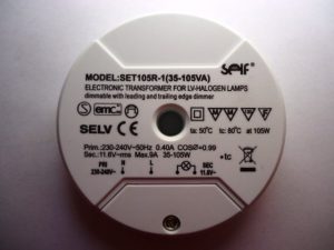 SELF SET105R-1 ELECTRONIC TRANSFORMER (DISCONTINUED)