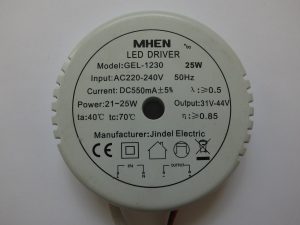 JINDEL MHEN LED 25W DRIVER (DISCONTINUED)