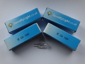 G4 16w 12v HALOGEN CAPSULE BULBS