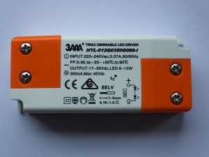 3AAA HYL-012Q0350G088-I 12w CONSTANT CURRENT TRIAC DIMMABLE LED DRIVER (DISCONTINUED)