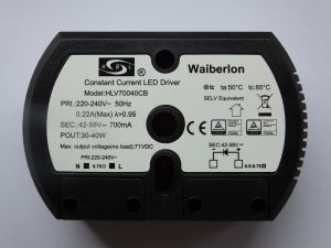 WAIBERLON HLV70040CB CONSTANT CURRENT LED DRIVER