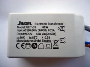 JINDEL GET-09 60w ELECTRONIC TRANSFORMER (DISCONTINUED)