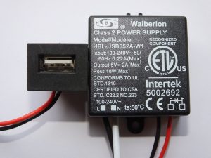 HUIBOLONG HBL-USB052A-W1 USB POWER SUPPLY (FLUSH)