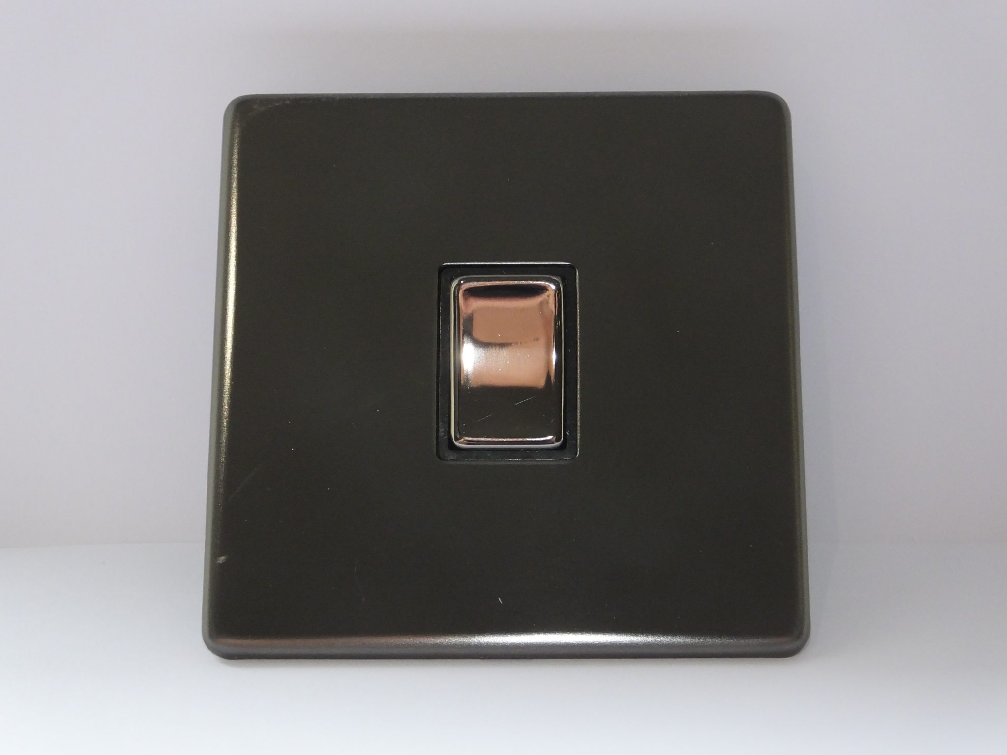 BLACK NICKEL SCREWLESS LIGHT SWITCH - SaveMyLight