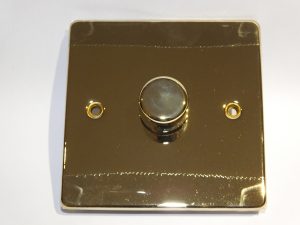 BRASS SINGLE DIMMER LIGHT SWITCH