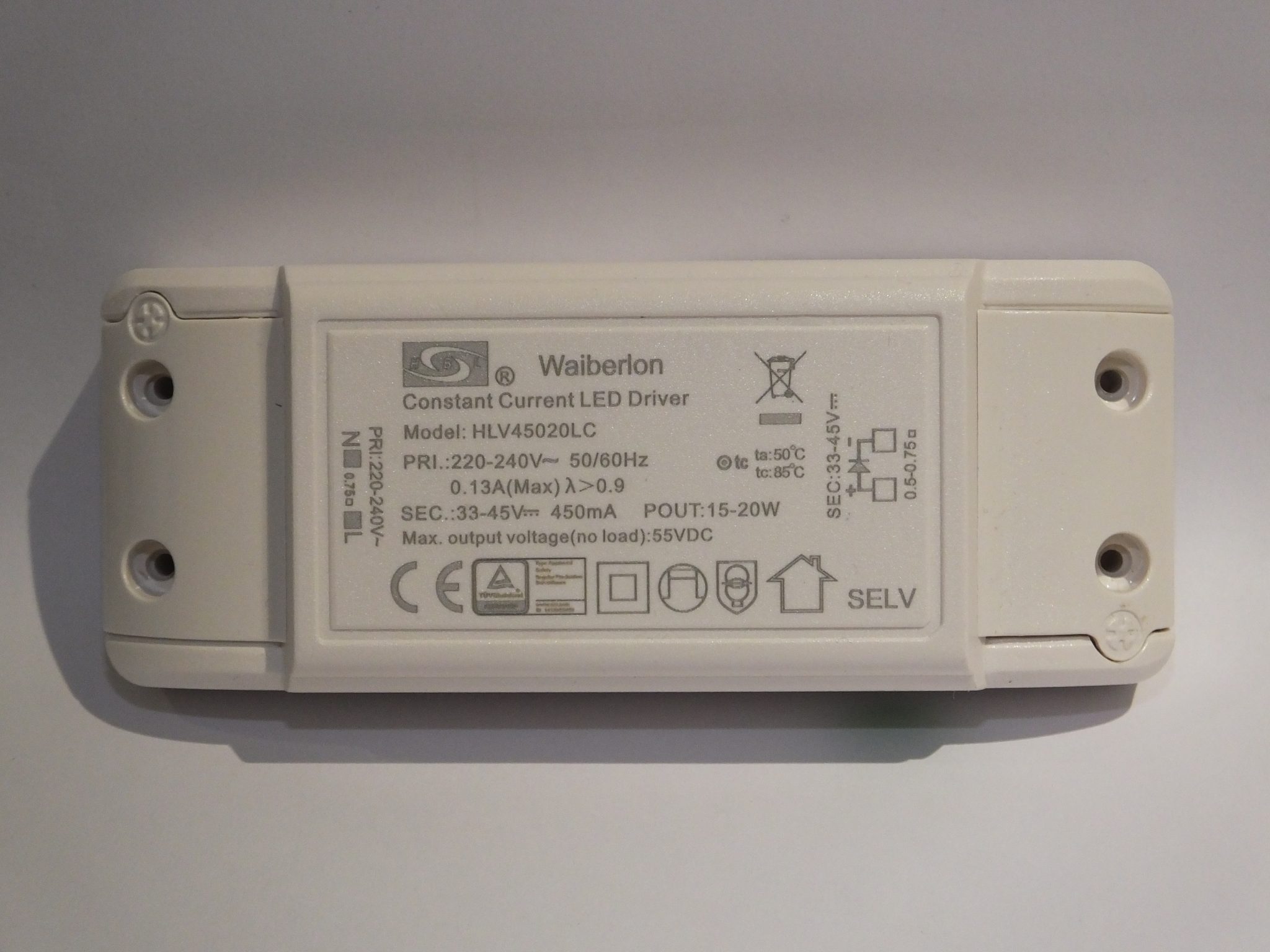 HBL Waiberlon HLV3512L1 LED Driver 350mA Trafo Für Produktbild-Vorschau 5